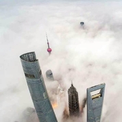 雾霾天的上海